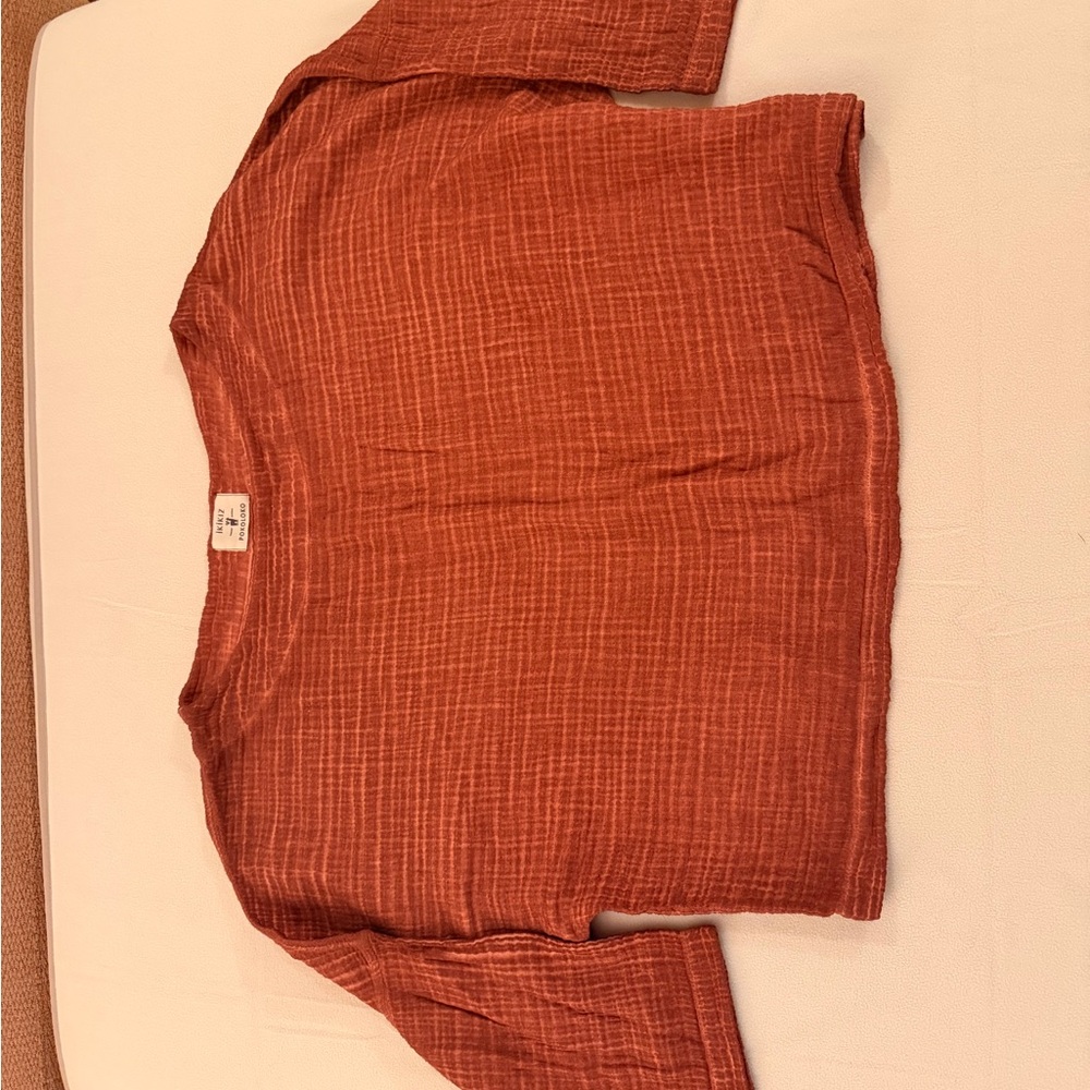 Ikikiz cotton lounge set in Rust - Picture 3 of 3